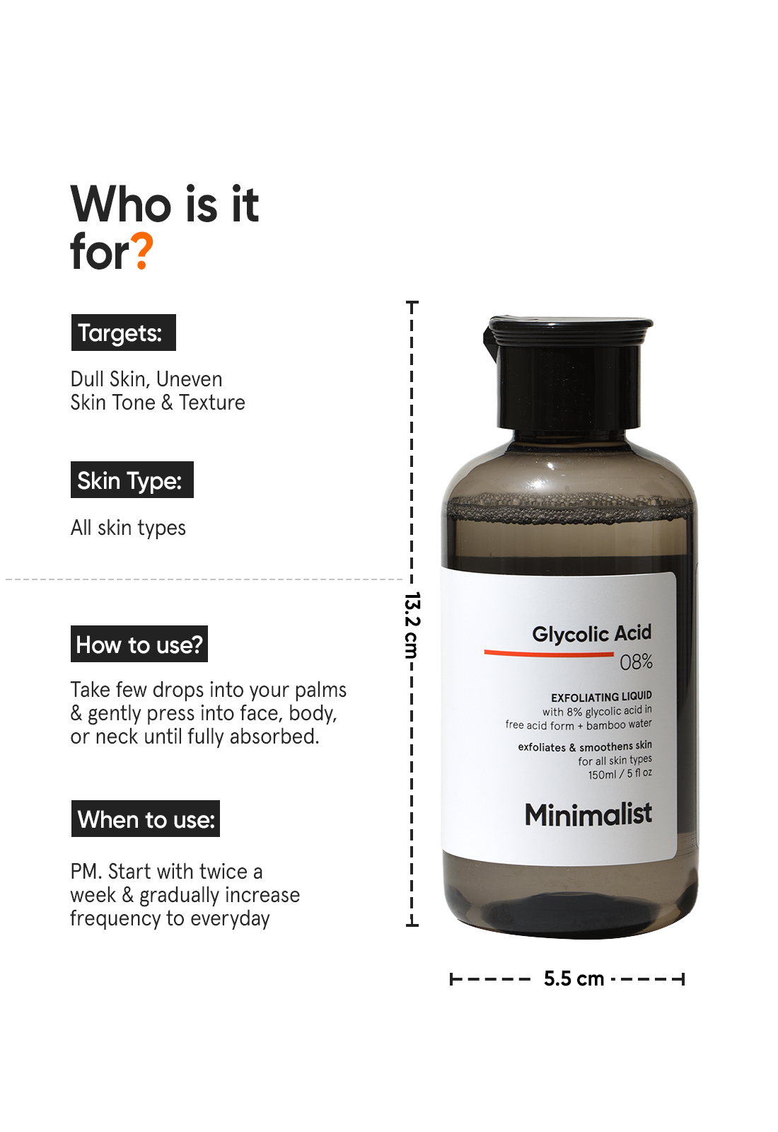 Glycolic Acid 8% Exfoliating Liquid