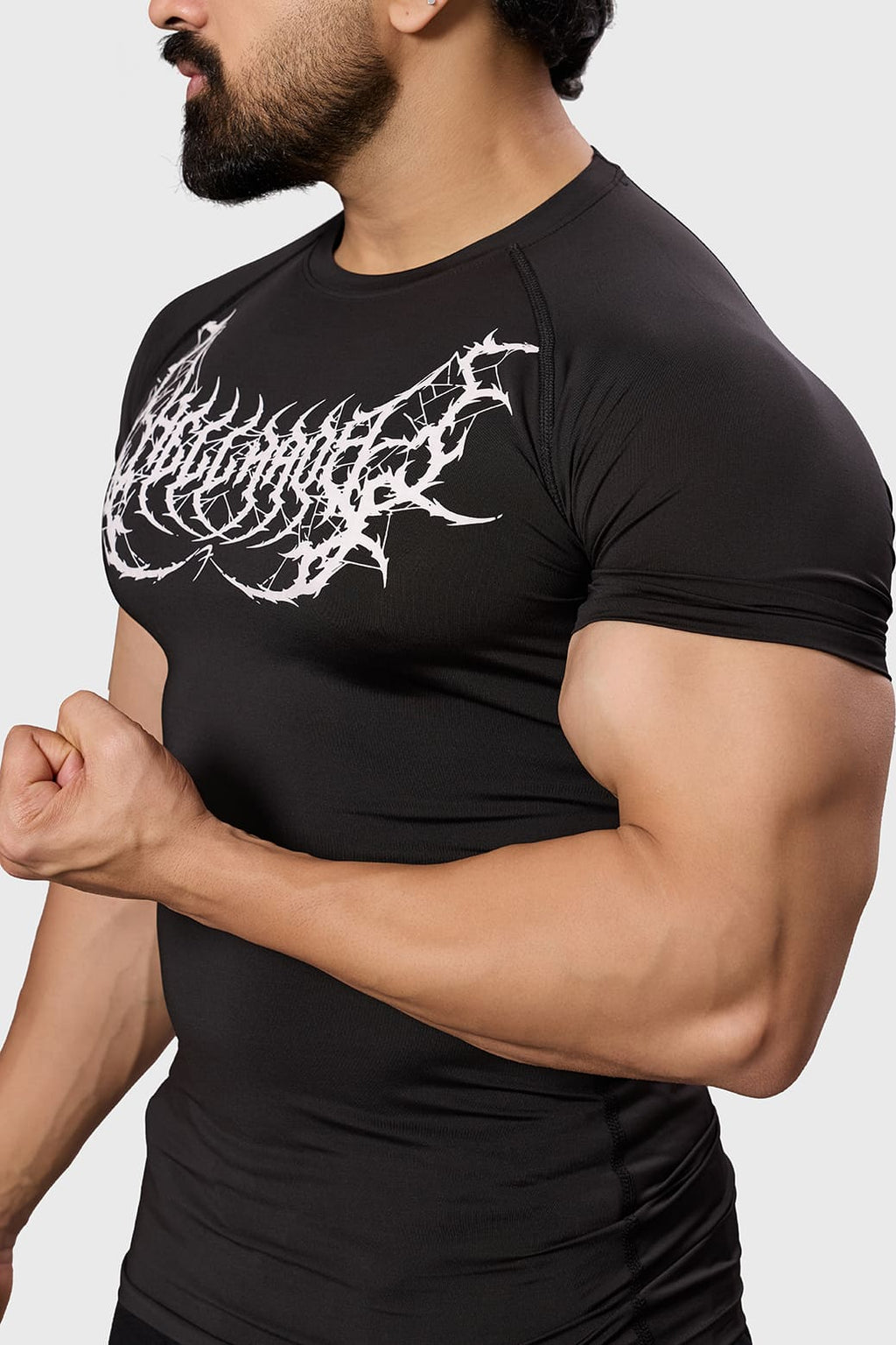 Hellborn Compression T-shirt Black/White