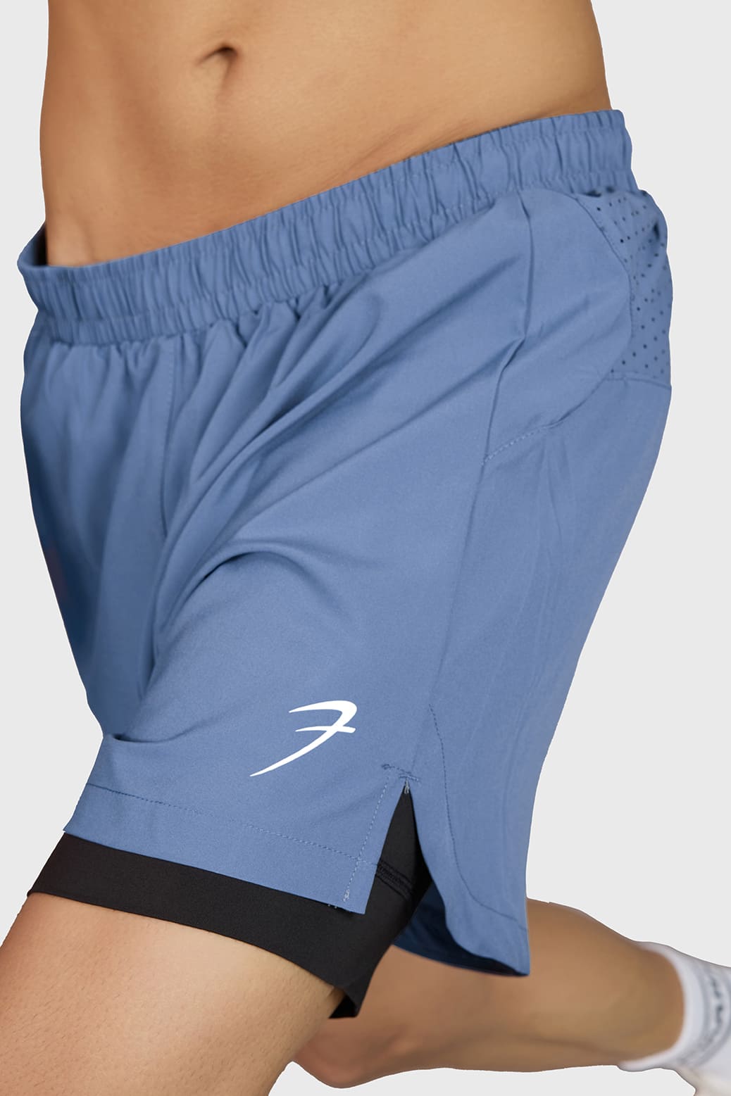 Hyper 5" Running Shorts Light Grey