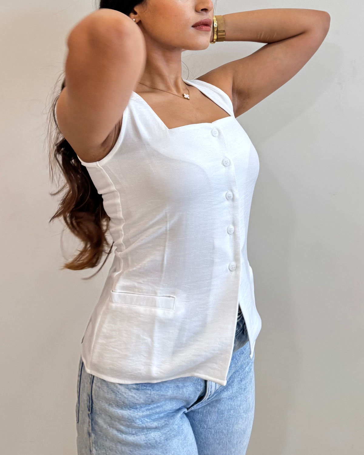 Square Neck Vest Top