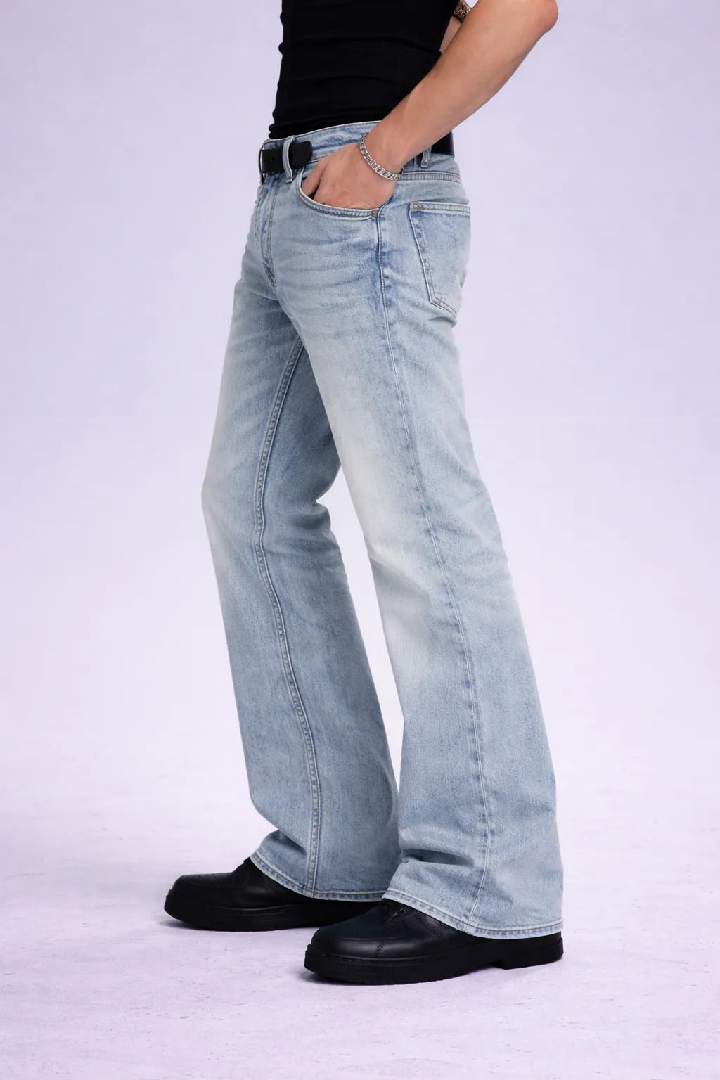 Blue Hype Wash Bootcut Jeans