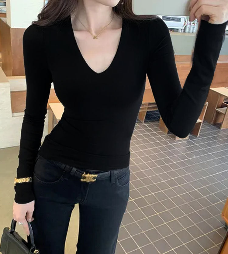 Supreme V-Neck Fitted Top