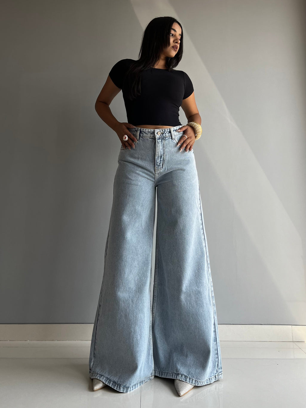 X Factor Extra Wide Leg Jeans