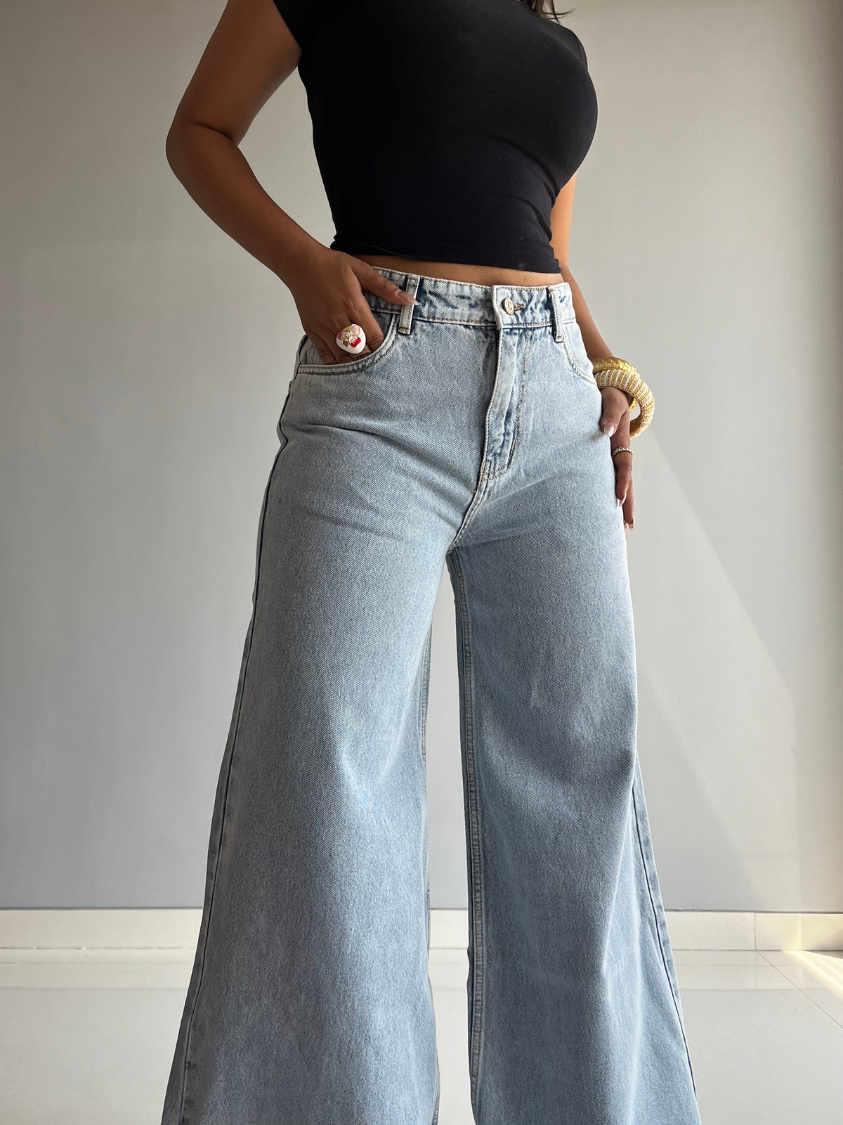 X Factor Extra Wide Leg Jeans