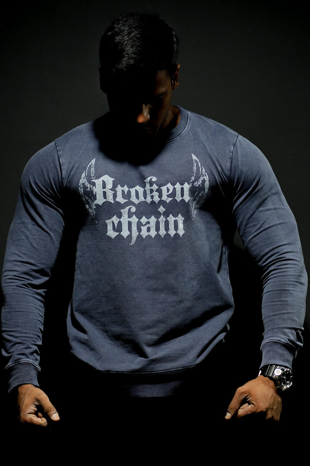 Shadow Washed Sweatshirt Dark Grey