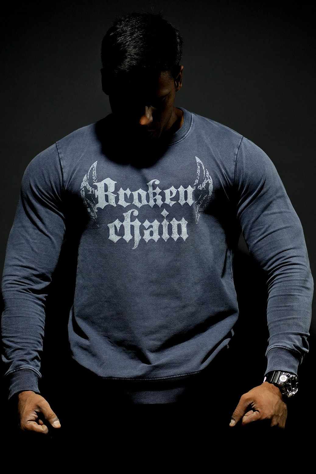 Shadow Washed Sweatshirt Dark Grey