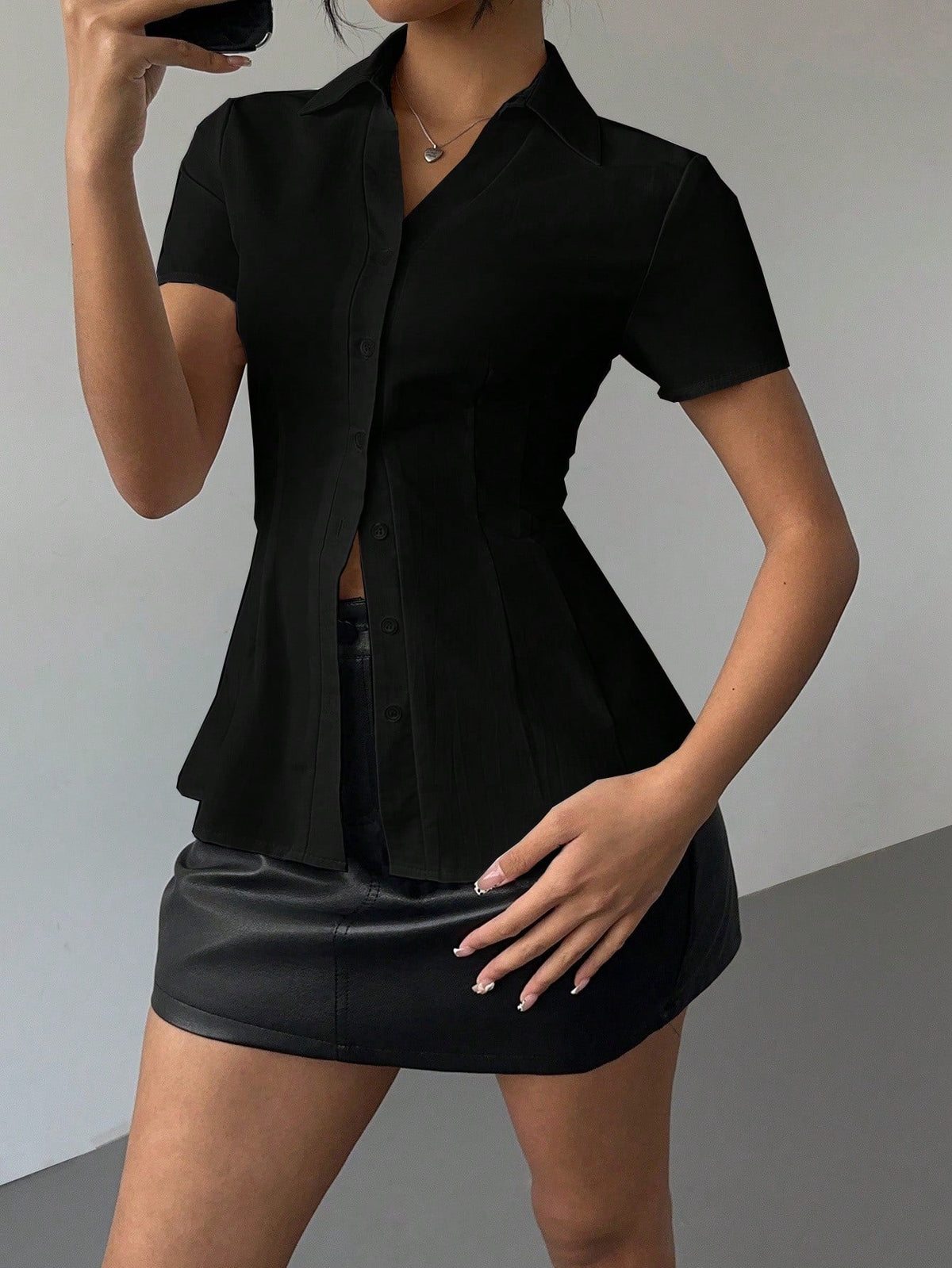 Snatched Fit Collar Shirt