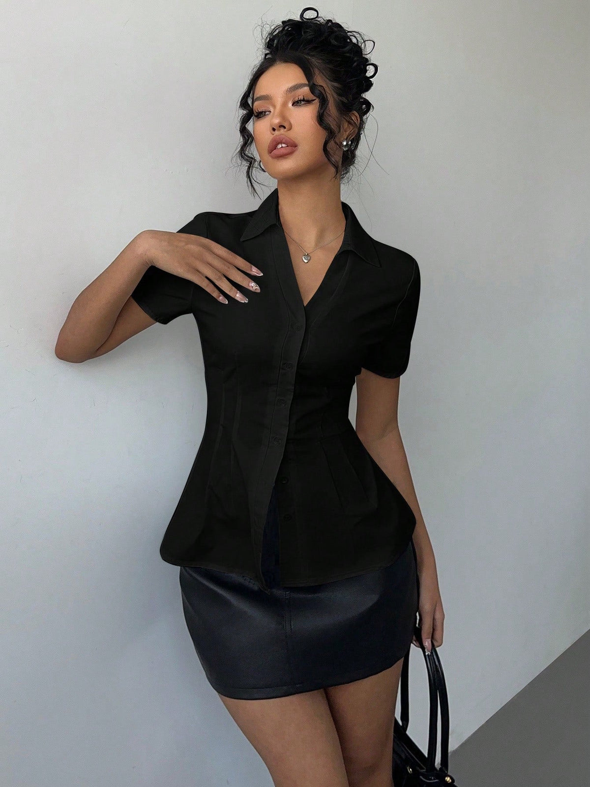 Snatched Fit Collar Shirt
