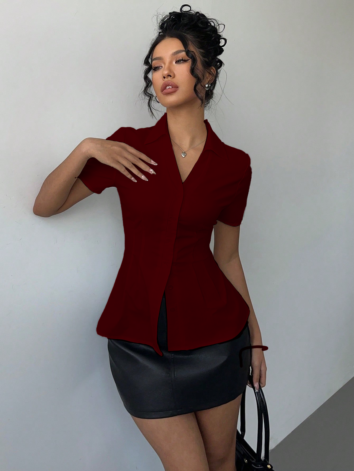 Snatched Fit Collar Shirt