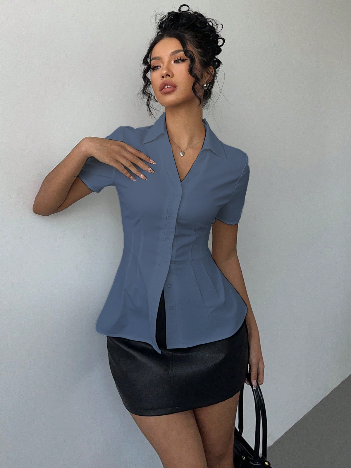 Snatched Fit Collar Shirt