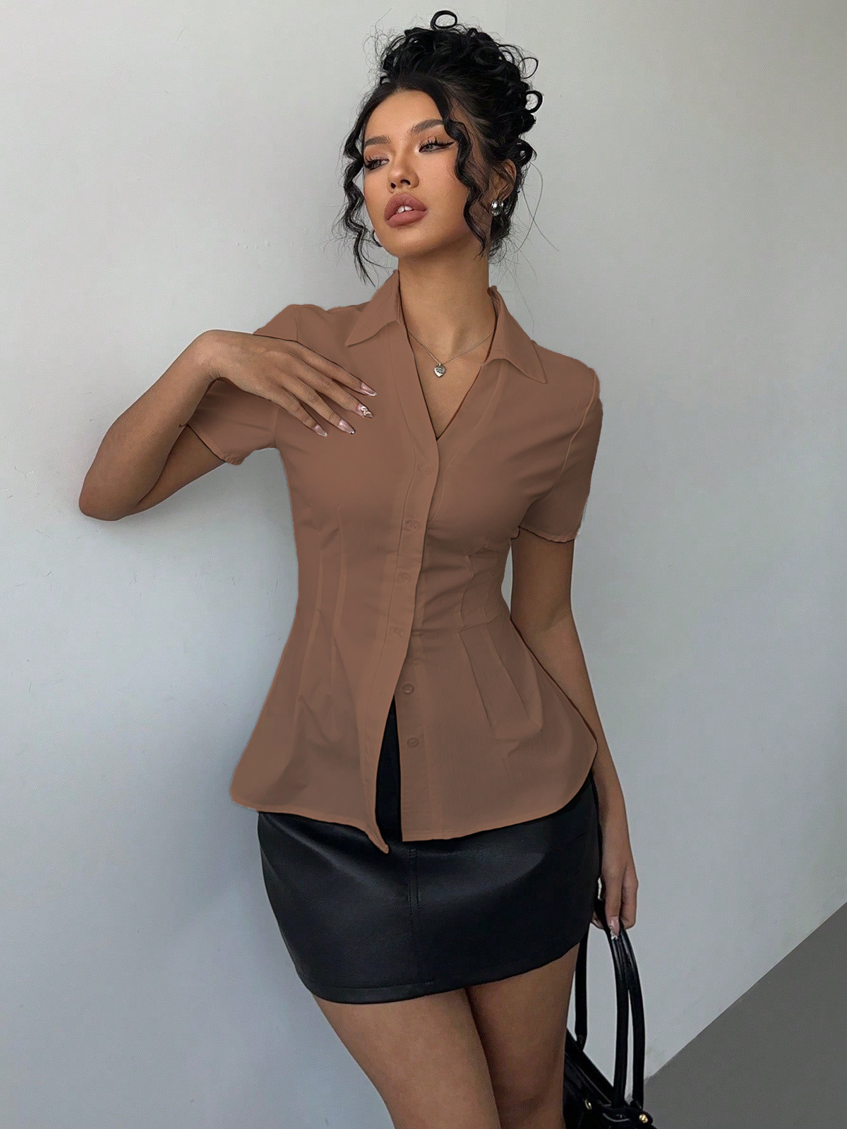 Snatched Fit Collar Shirt