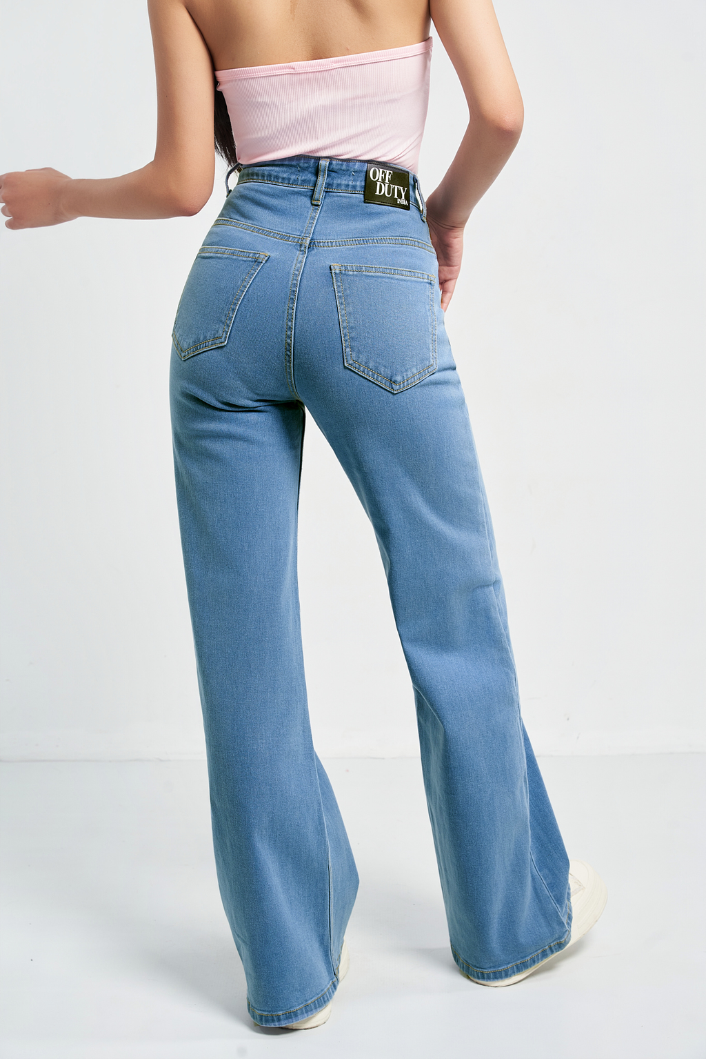Wide Leg High Rise Jeans