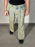 Mud Dyed Washed Bootcut Jeans