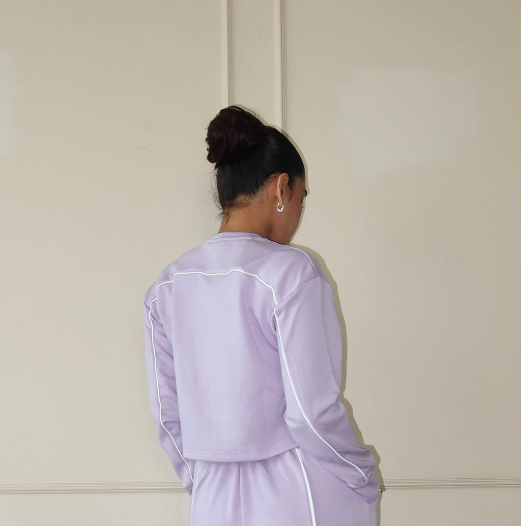 Cloud Contrast Full Sleeve Top