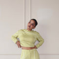 Cloud Contrast Full Sleeve Top