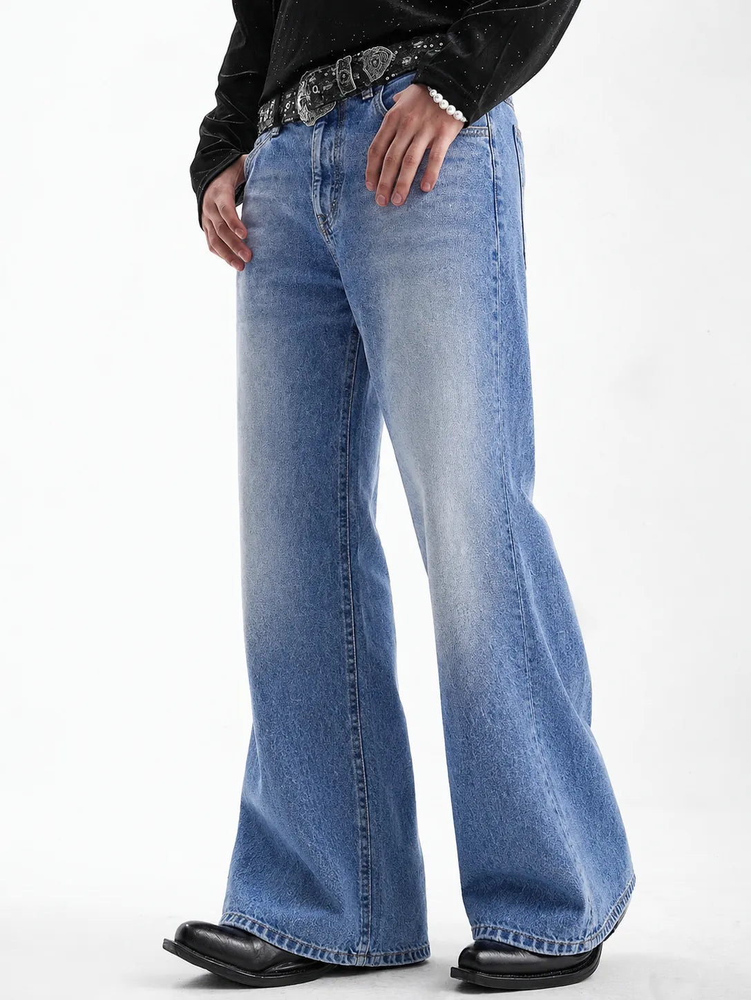 Air Washed Blue Bootcut Jeans