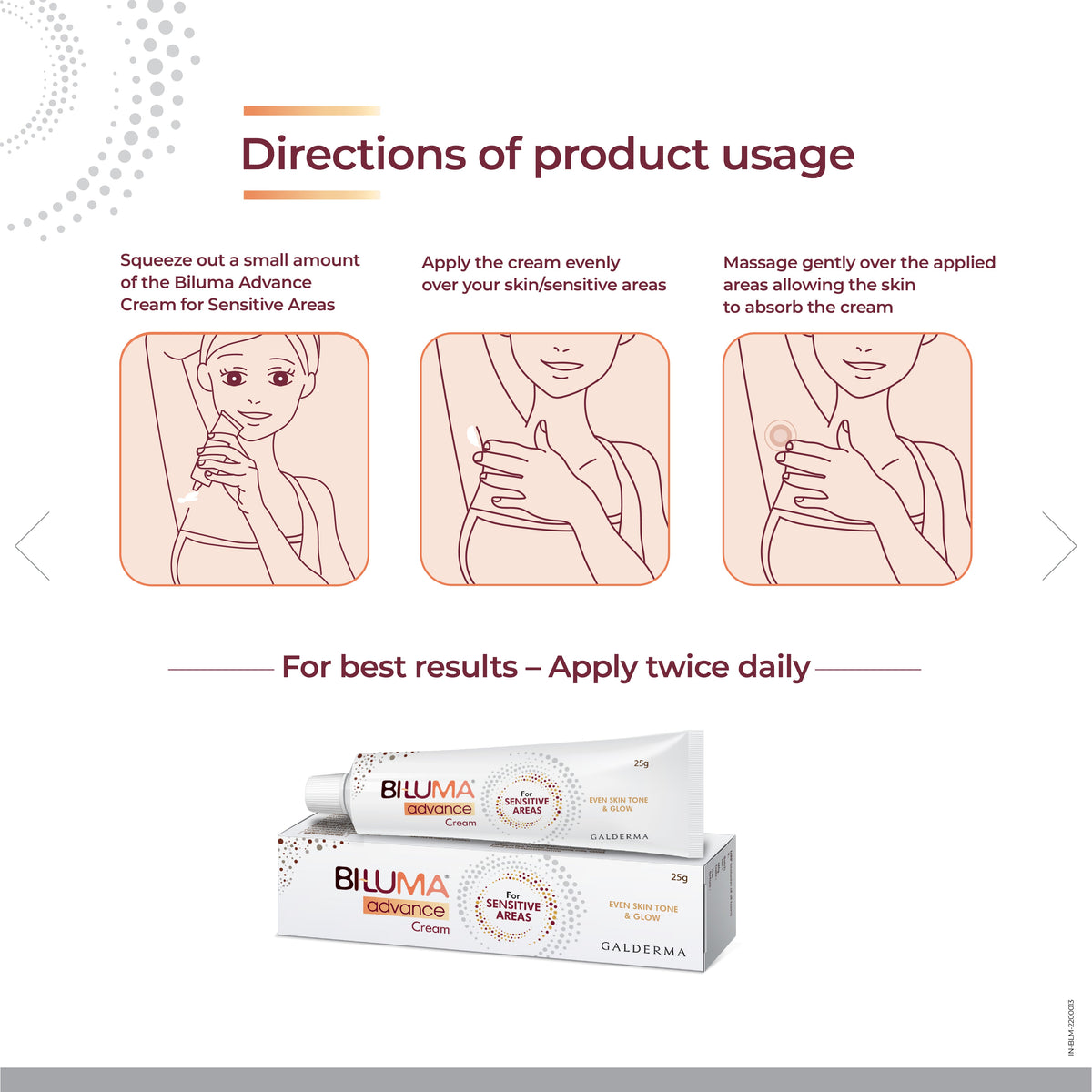 Biluma Advance Cream for Sensitive Areas