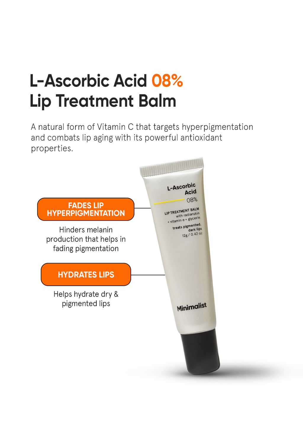 L-Ascorbic Acid 8% Lip Treatment Balm