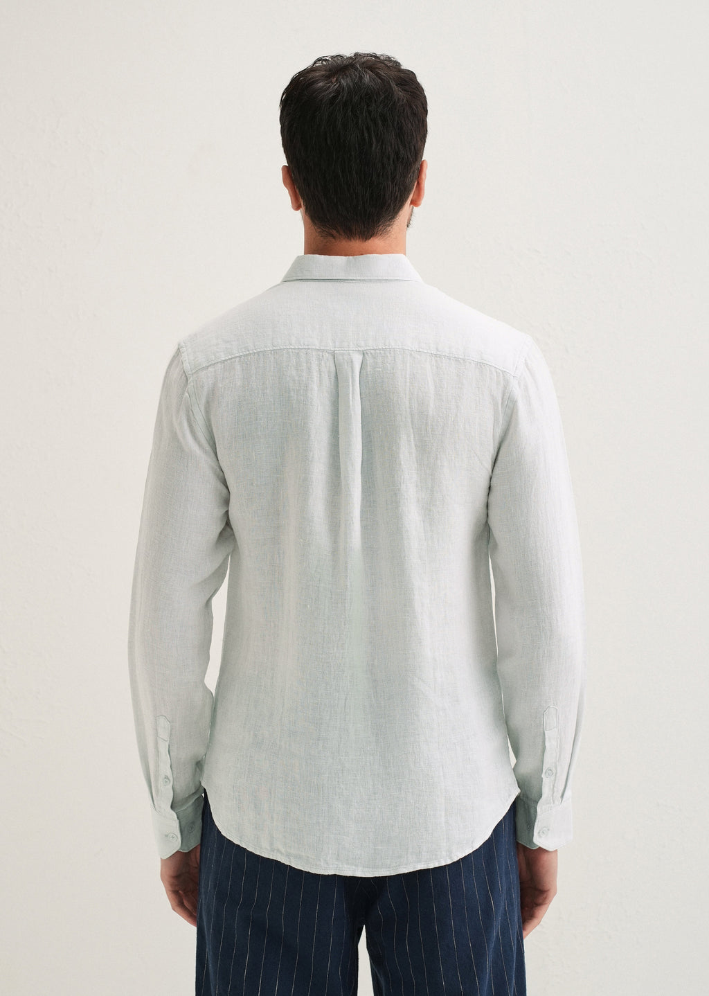 Light Aqua Pure Linen Shirt