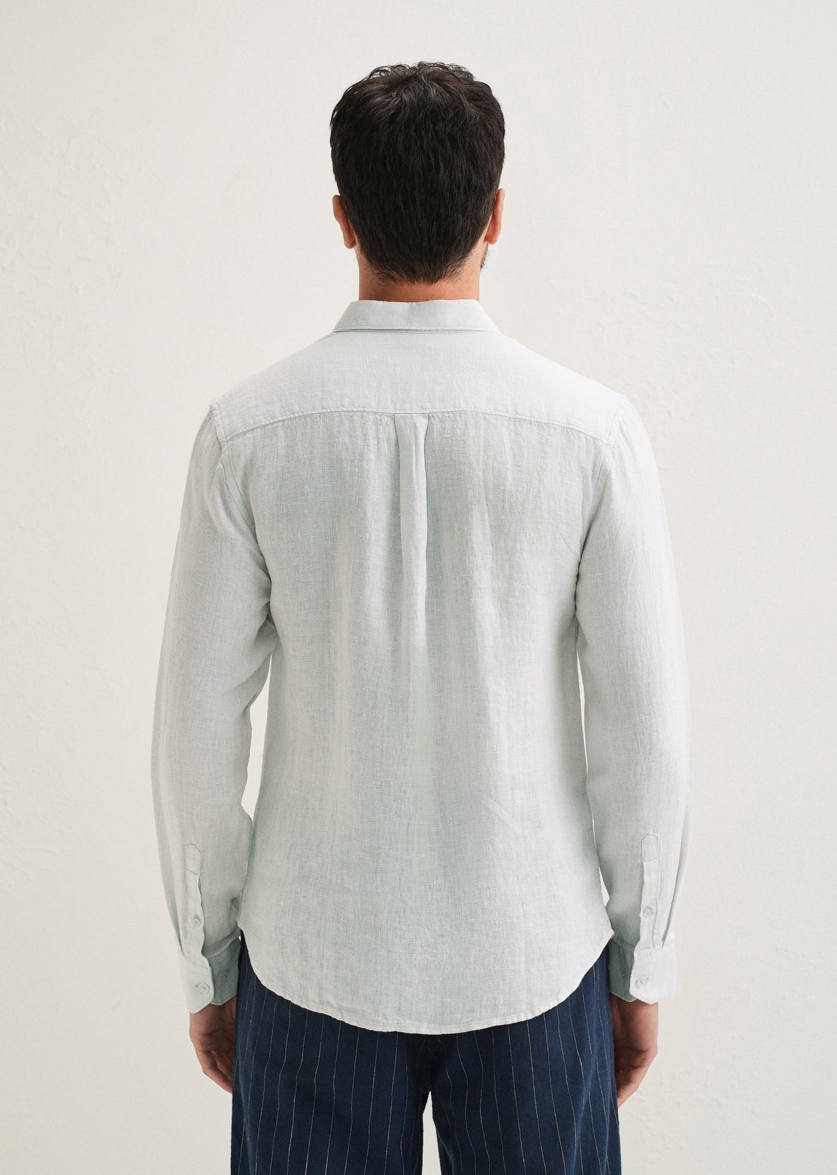 Light Aqua Pure Linen Shirt