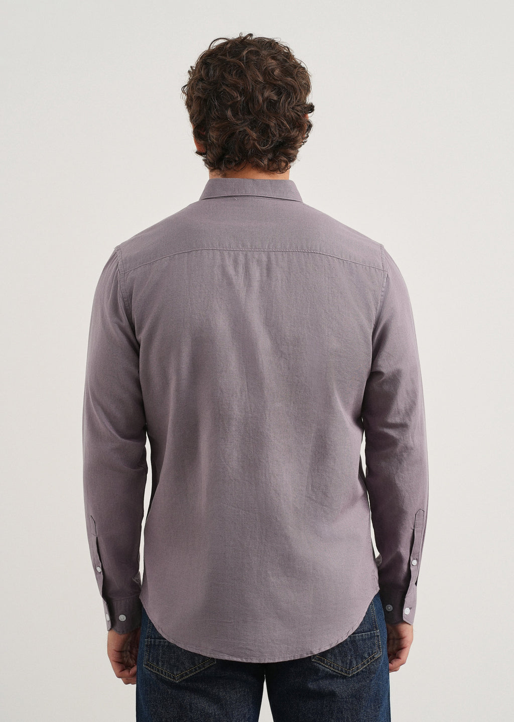 Lilac Cotton Linen Shirt