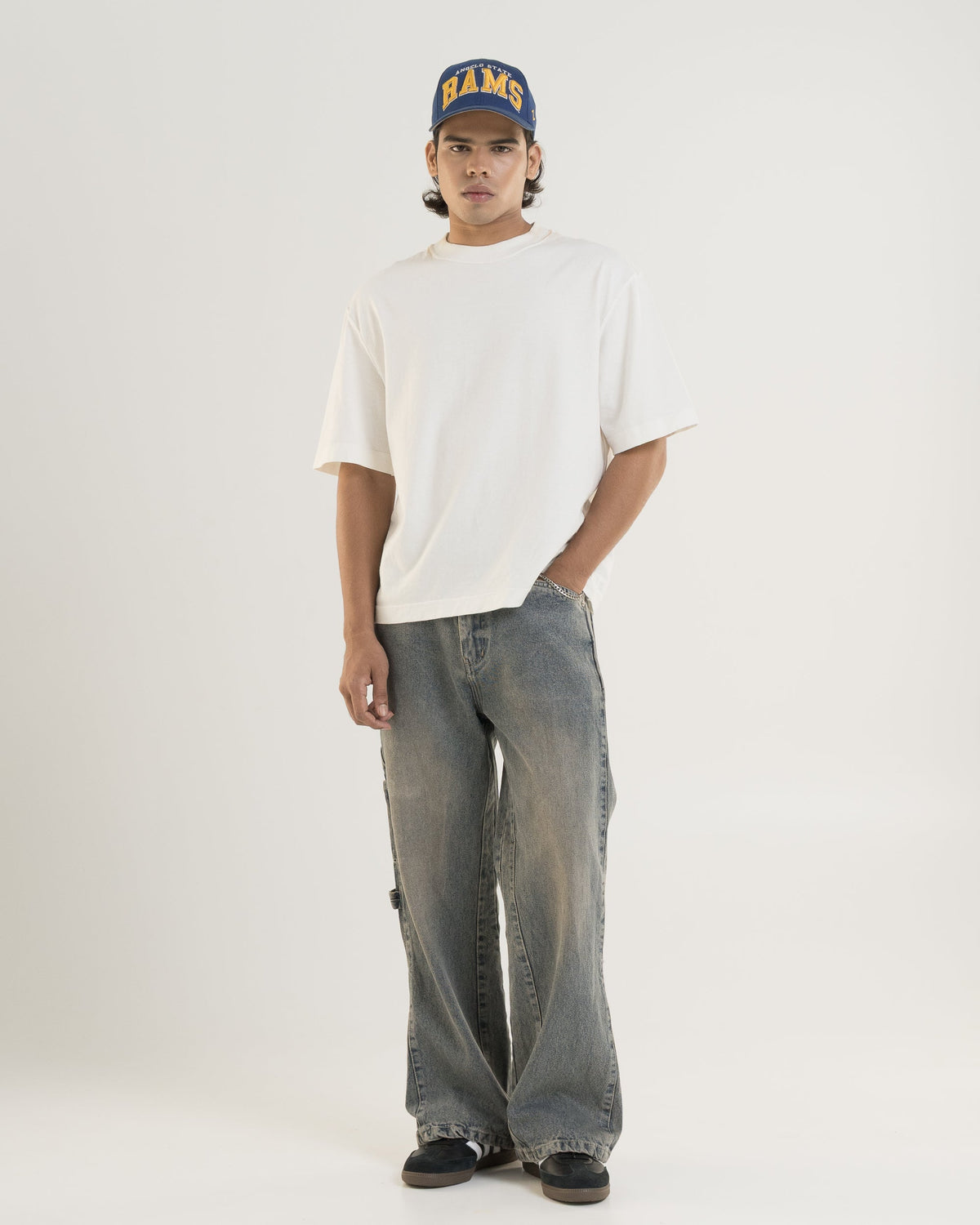 Flared Denim (Tinted Blue)