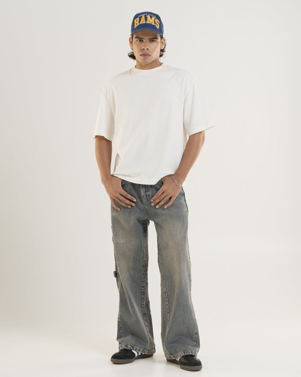Flared Denim (Tinted Blue)
