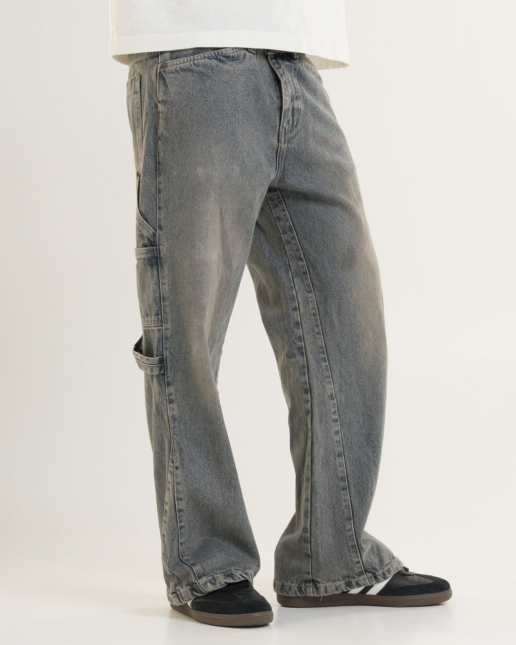 Flared Denim (Tinted Blue)