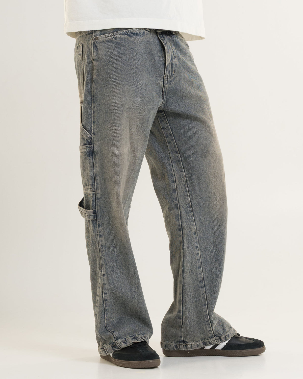 Flared Denim (Tinted Blue)