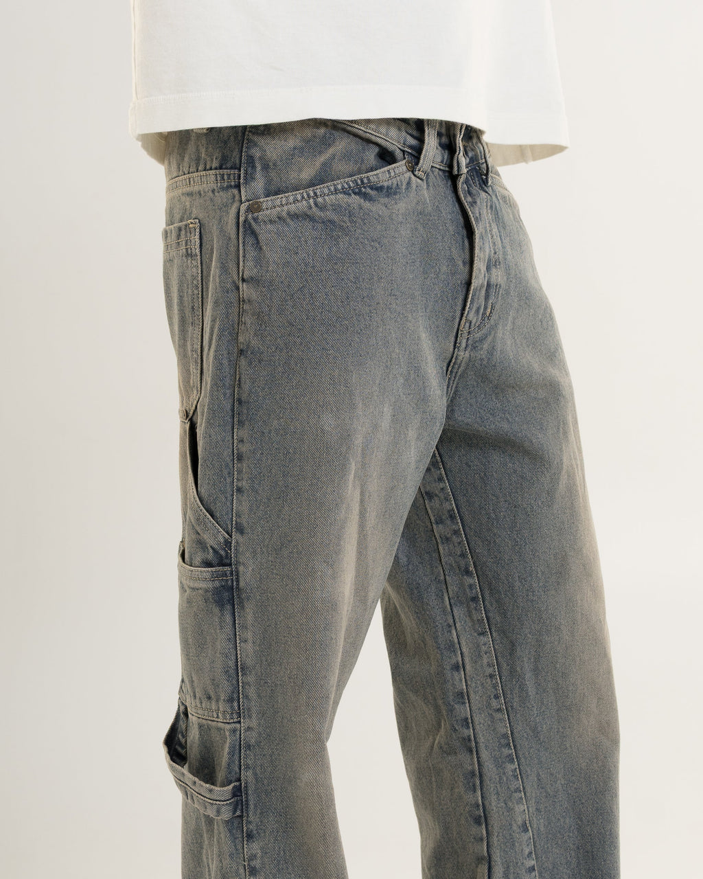 Flared Denim (Tinted Blue)