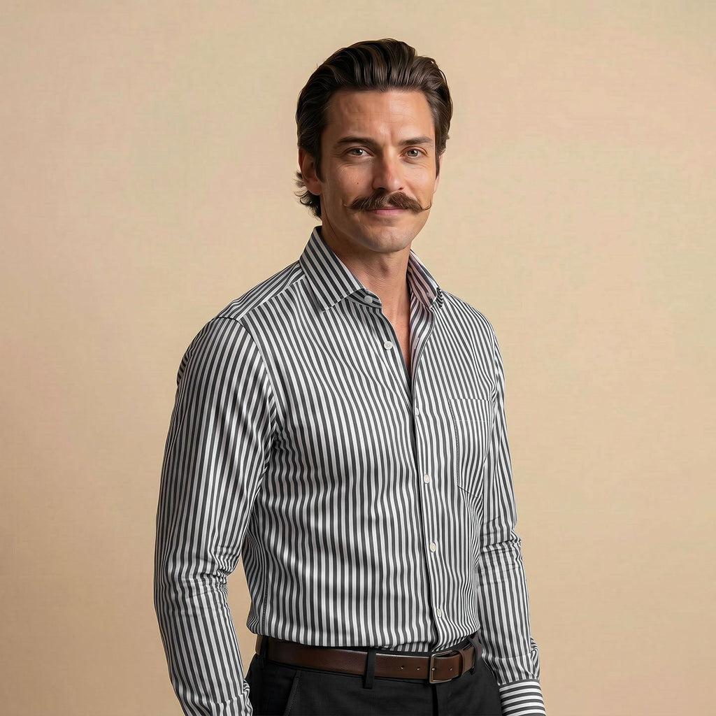 Boardroom Bengal Stripes Shirt In Midnight