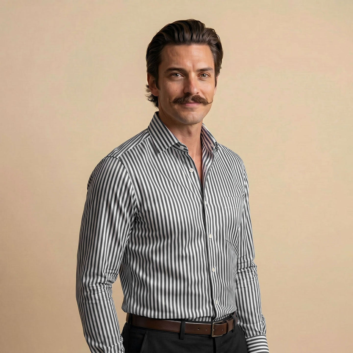 Boardroom Bengal Stripes Shirt In Midnight