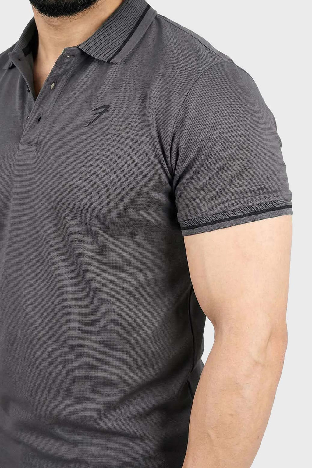 Mark Polo T-shirt Dark Grey