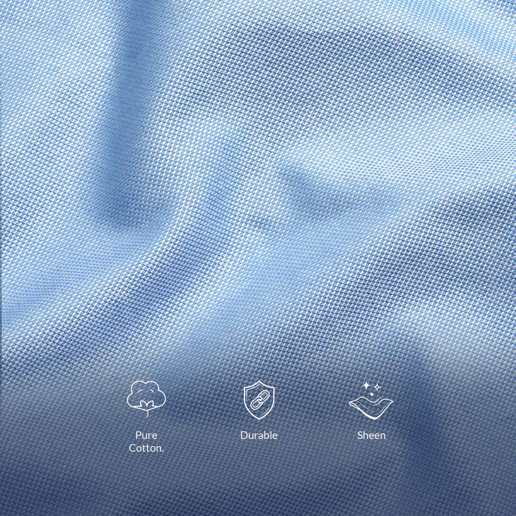Royal Oxford Dobby Shirt in Maya Blue