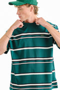 Midnight Pine Stripe Oversized T-shirt OSB3