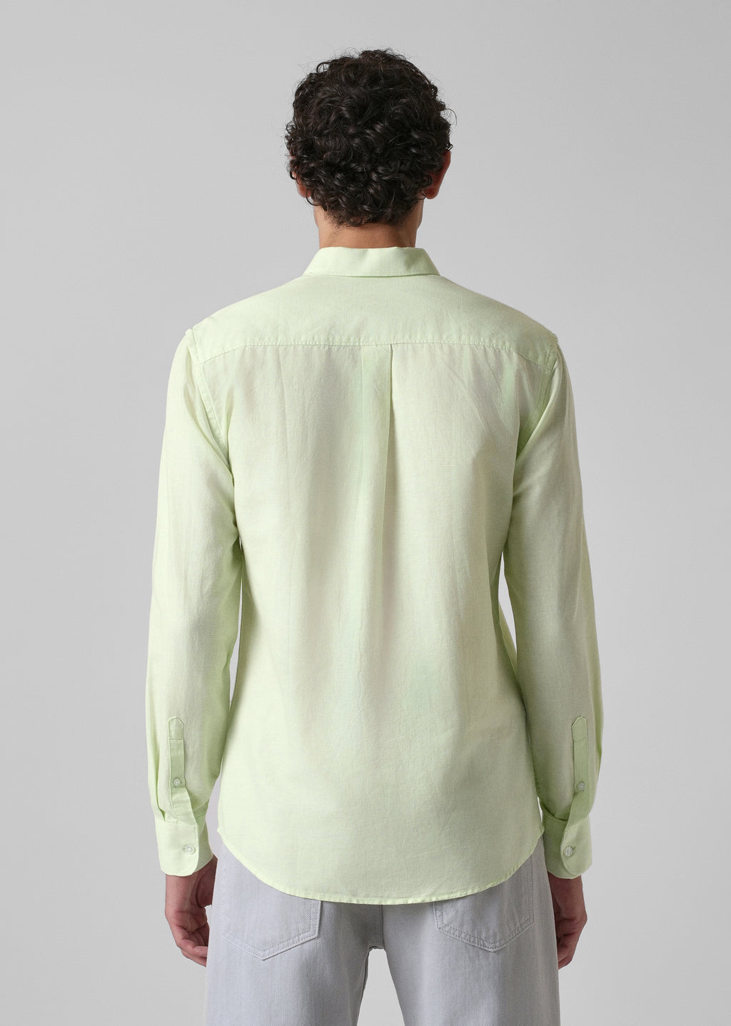 Mint Pastel Green Cotton Linen Shirt
