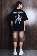 Mixed Placement Oversized T-shirt OSB3