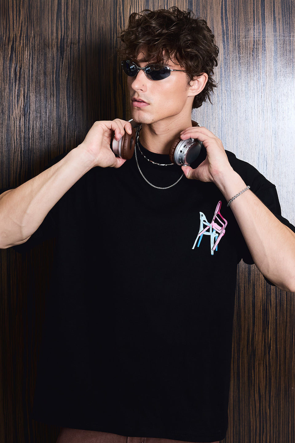 Mixed Placement Oversized T-shirt OSB3