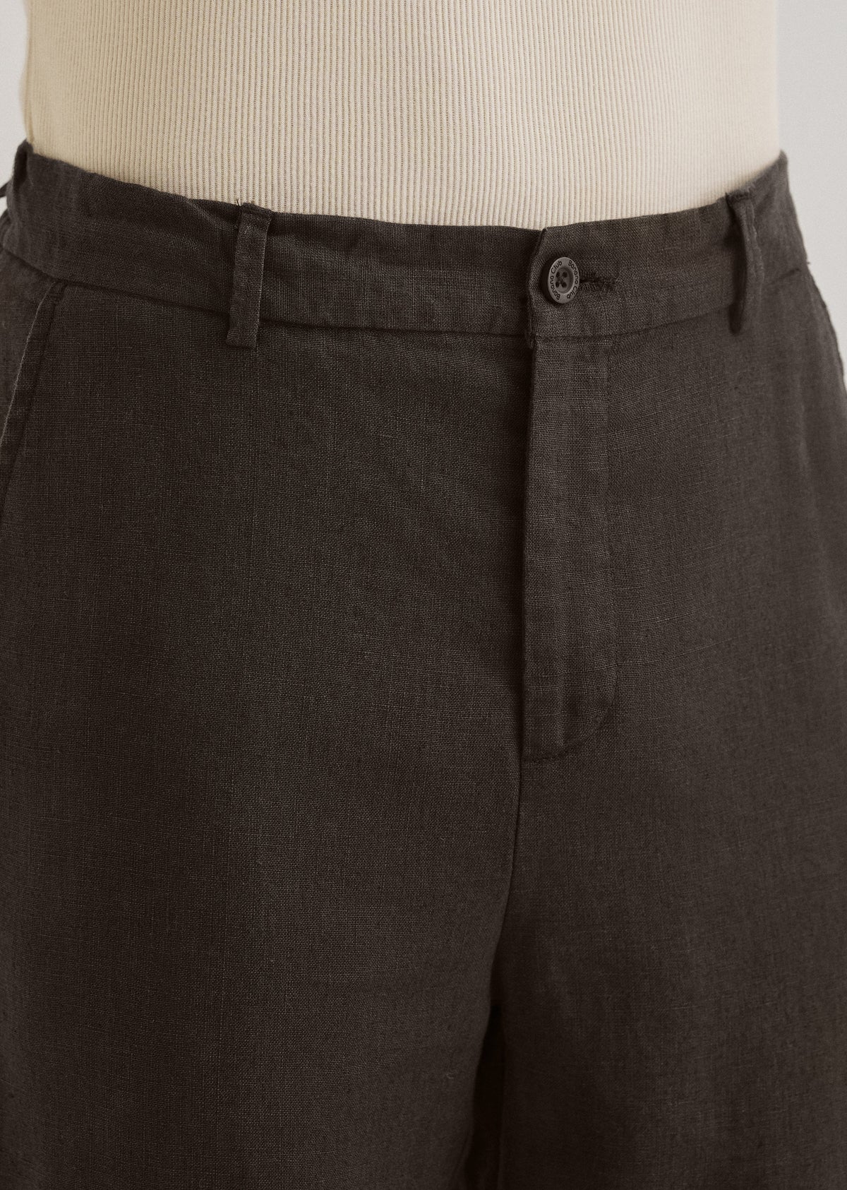 Mud Brown Linen pant