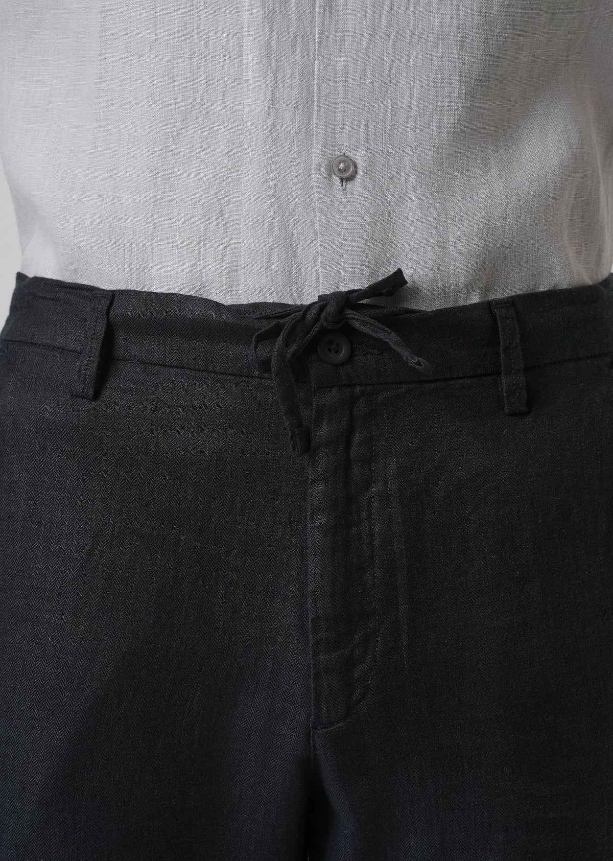 Night Blue Linen Pant