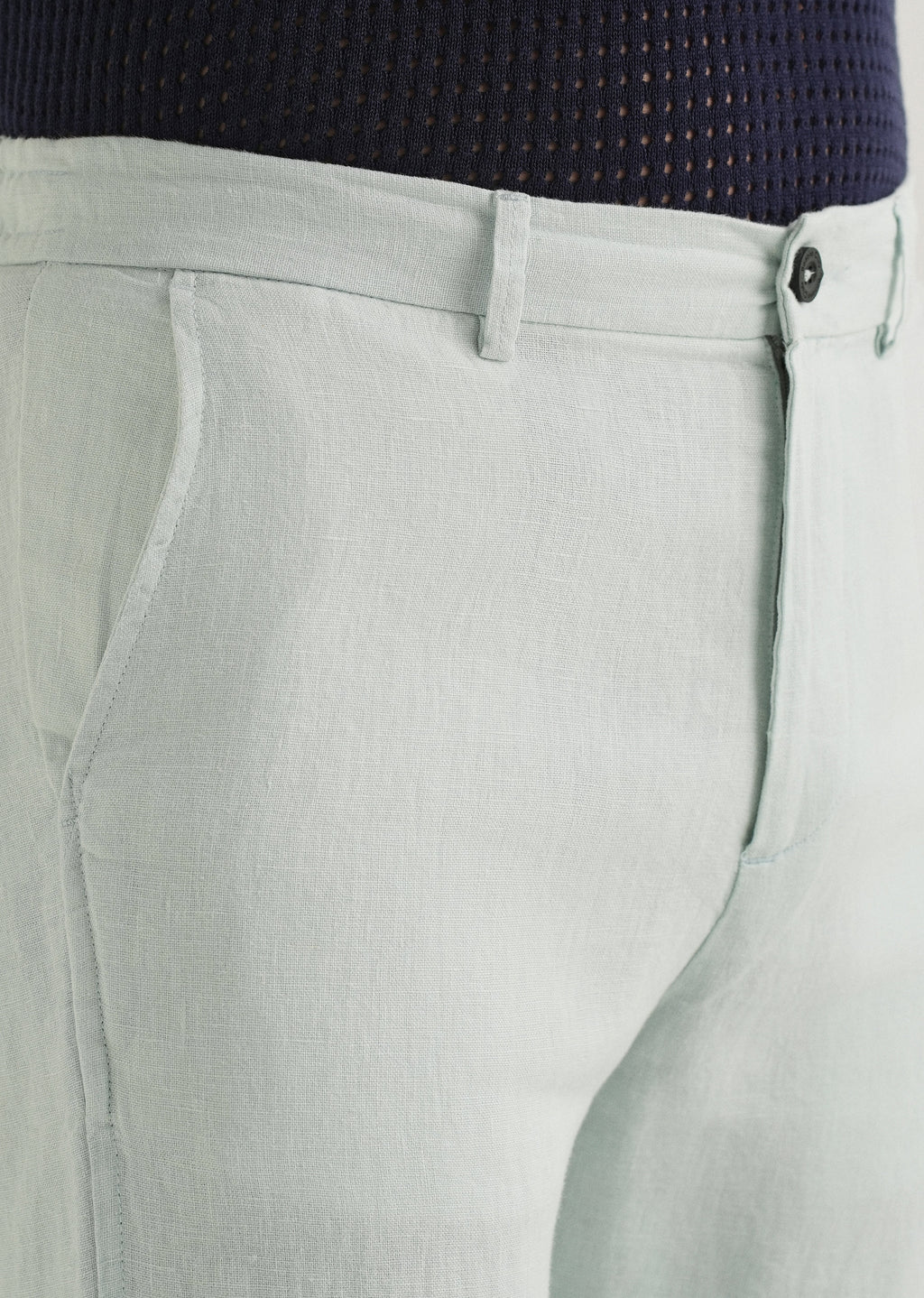 Pastel Blue Linen Pant