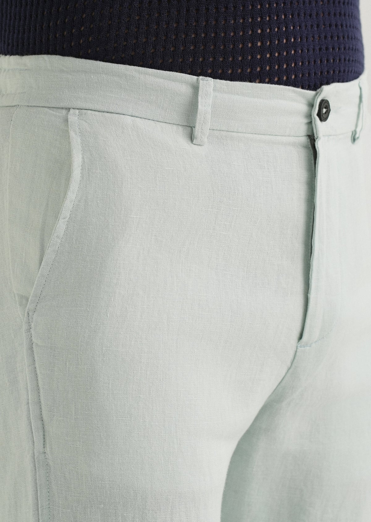 Pastel Blue Linen Pant
