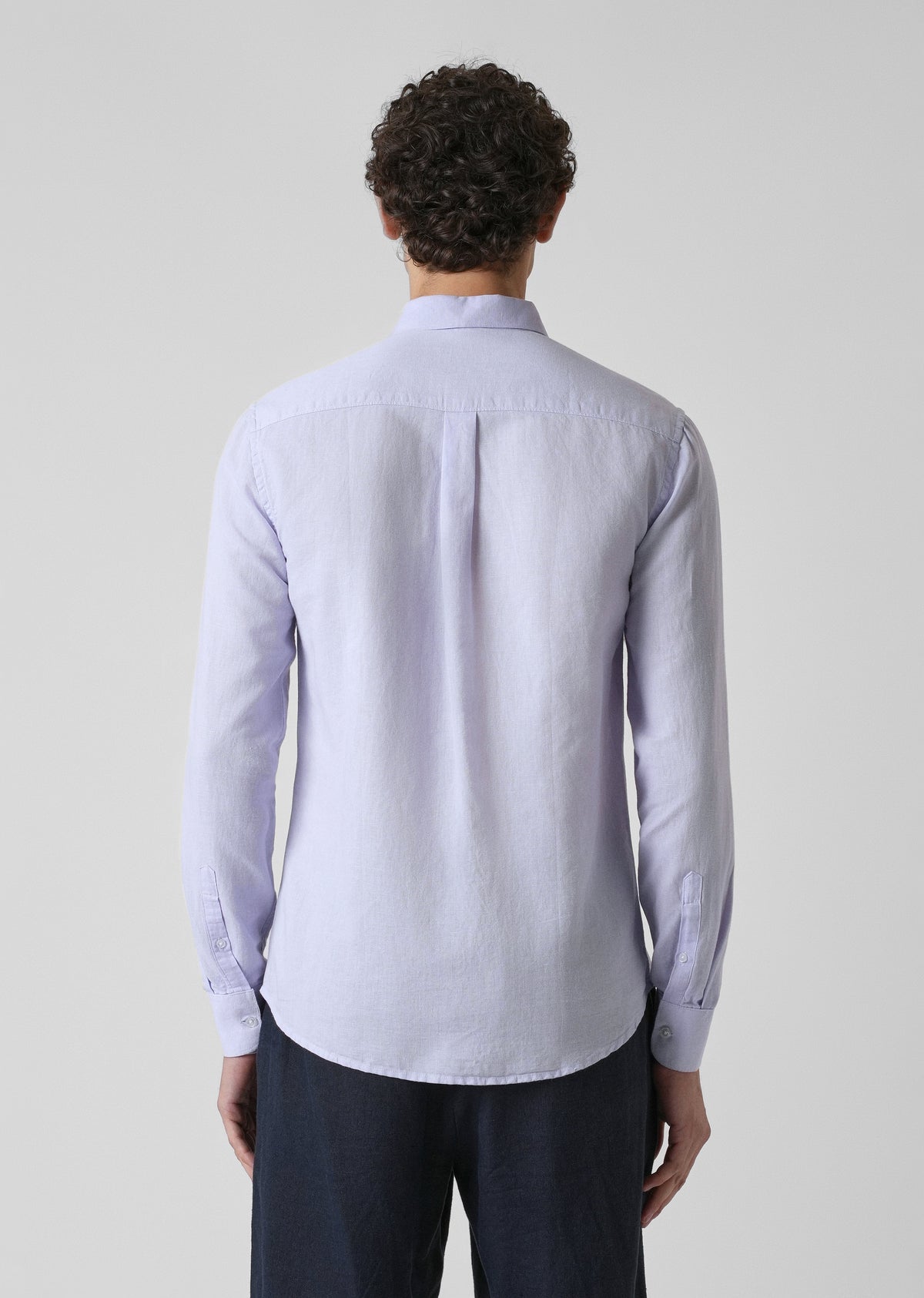 Pastel Lavender Cotton Linen Shirt