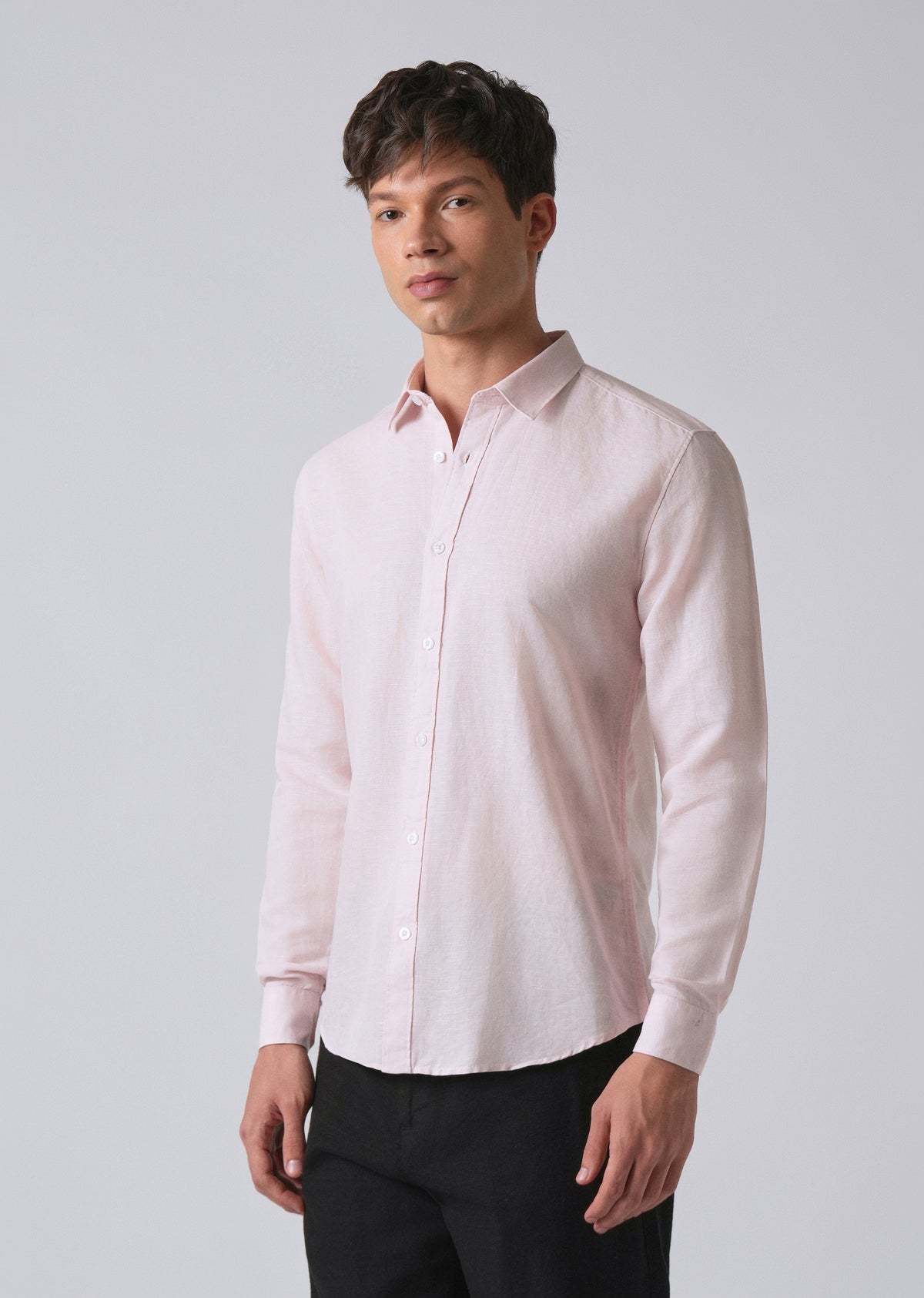 Pink Linen Shirt