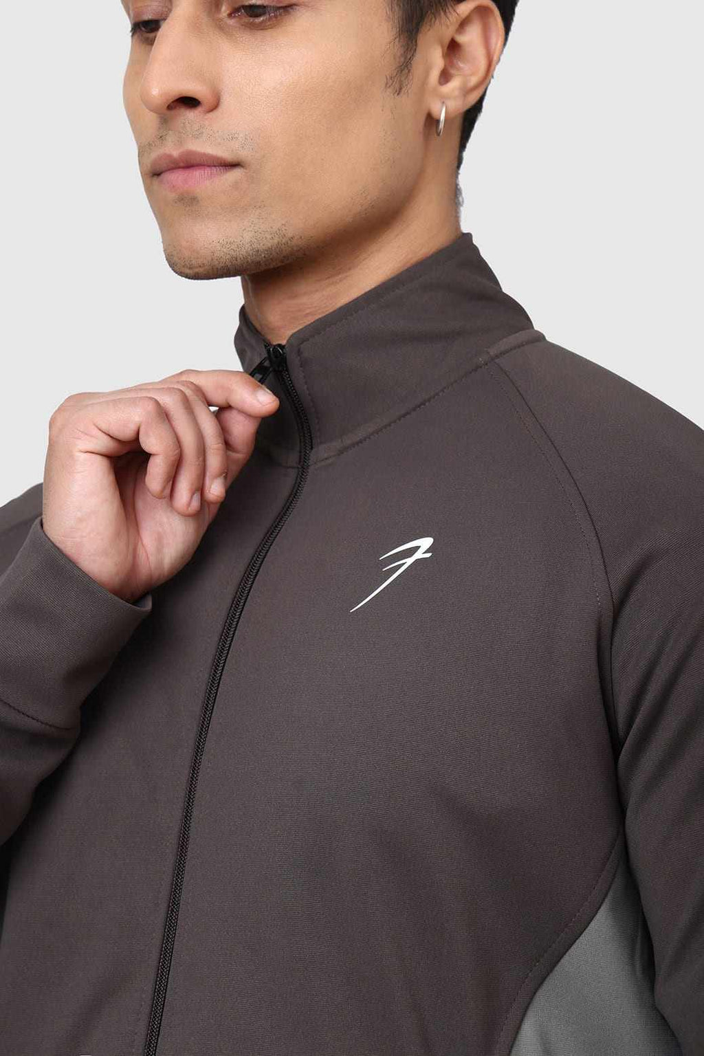 Polish Colourblock Jacket Dark Grey