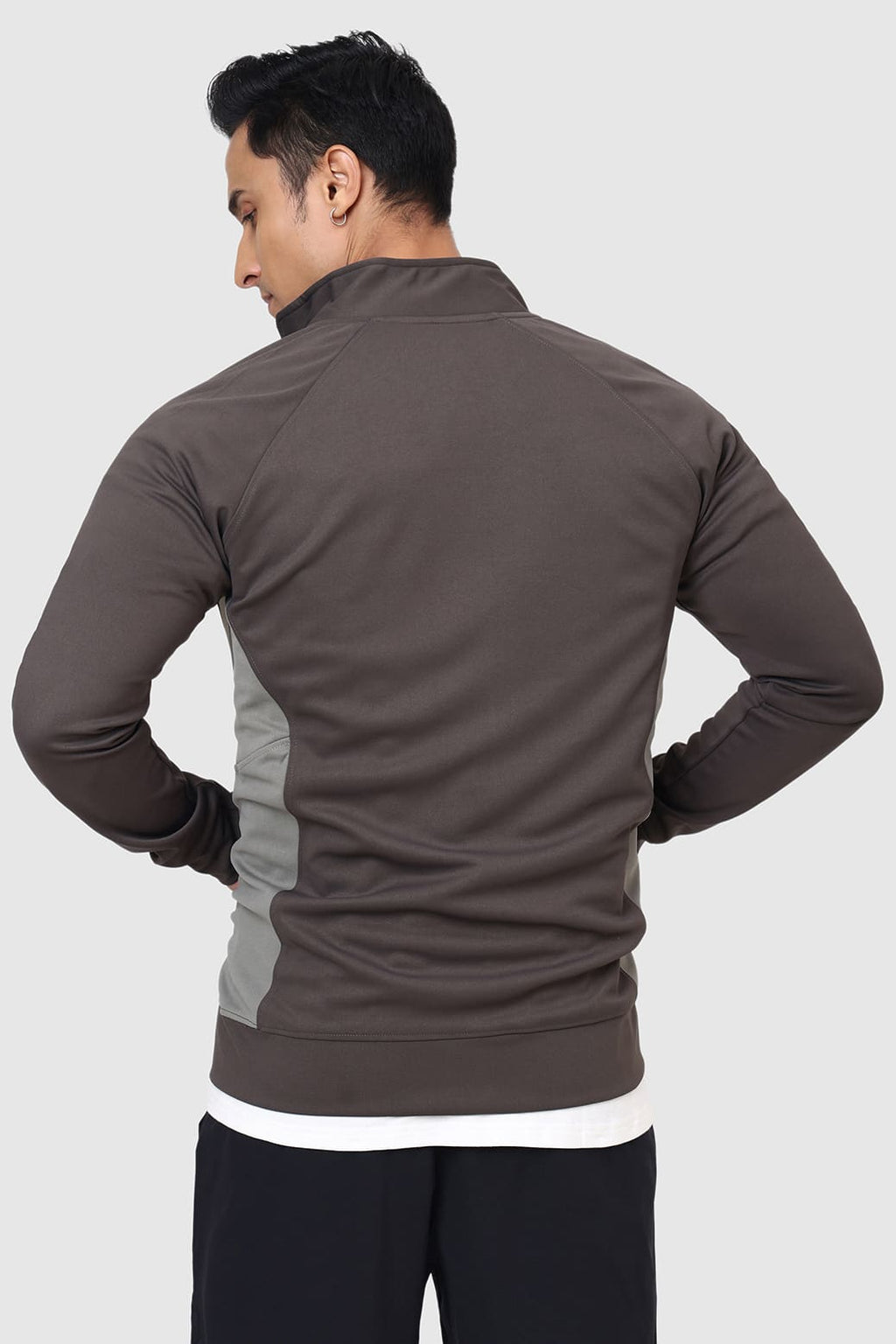 Polish Colourblock Jacket Dark Grey