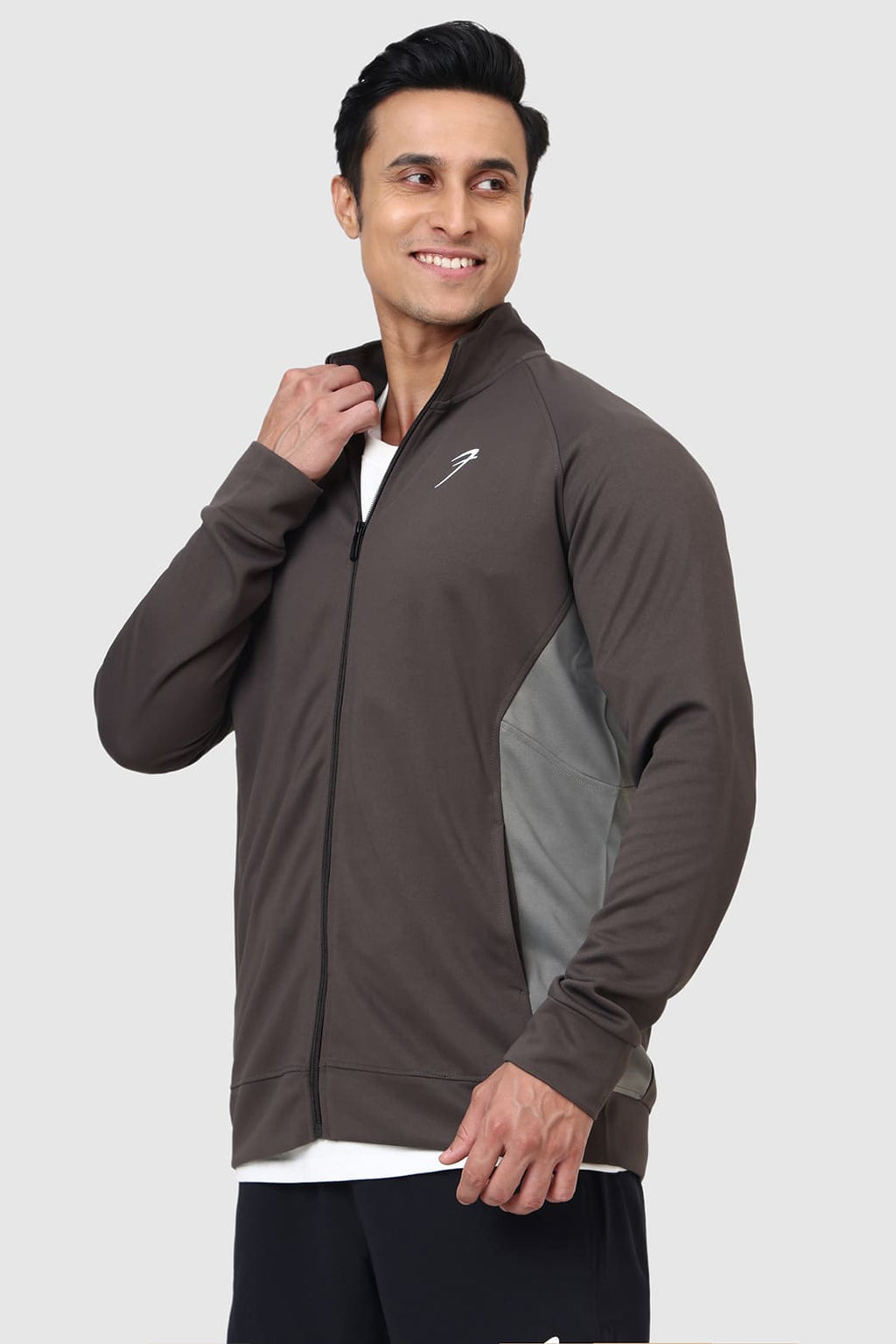 Polish Colourblock Jacket Dark Grey