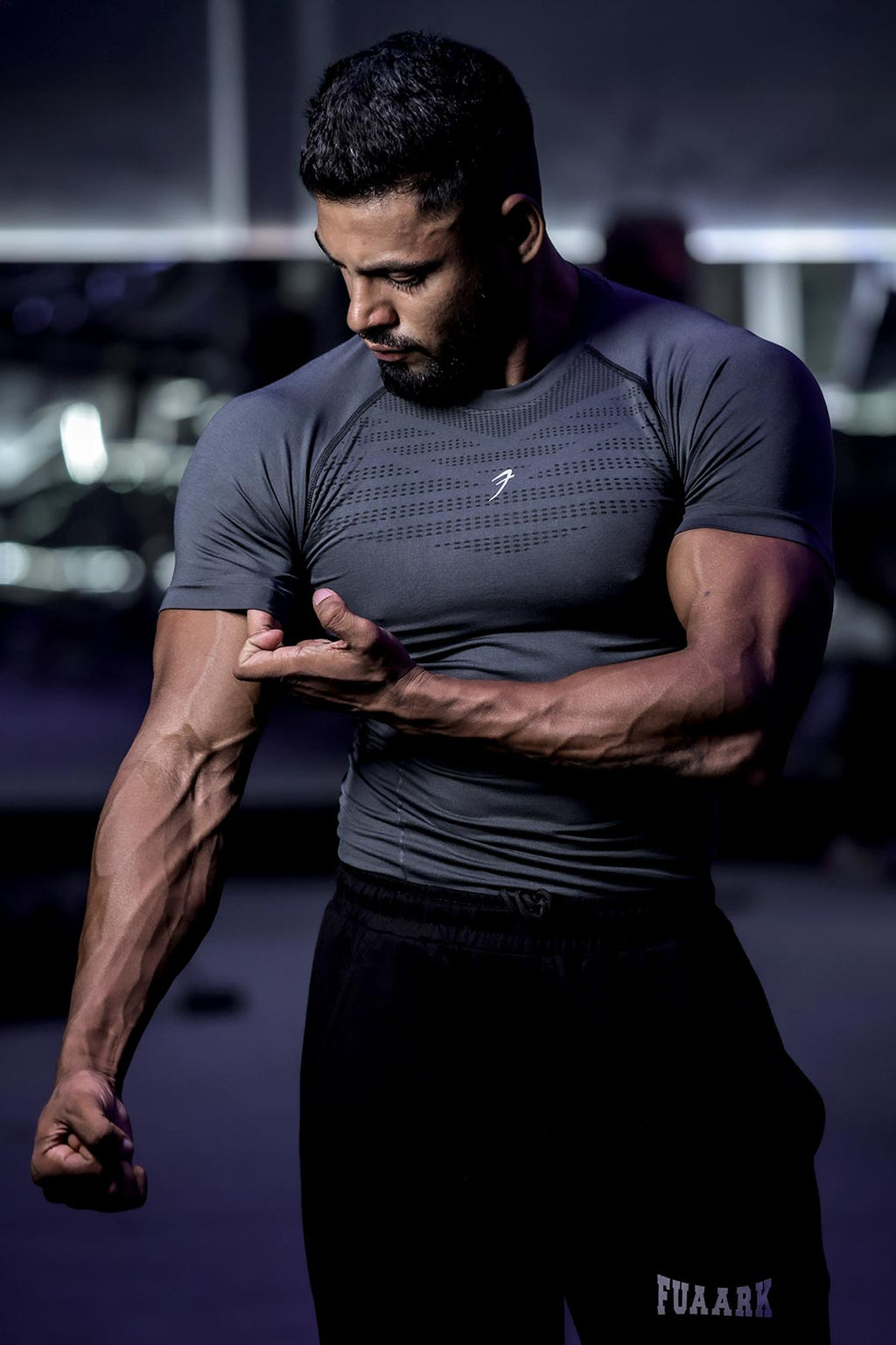 Power Seamless T-shirt Grey/Logo
