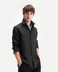 REGULAR FIT PLAIN SHIRT GUILD CASUAL - FIGN - BLACK morris.lane