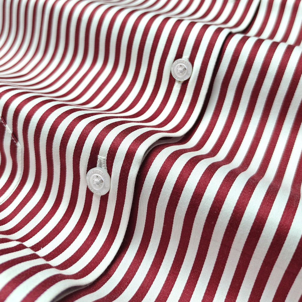 Boardroom Bengal Stripes Shirt In Ruby